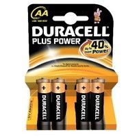 Duracell Batterij plus power mn1500/lr6/aa per 4 op kaart - thumbnail