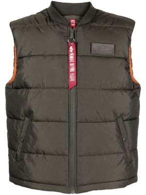 Alpha Industries doudoune zippée à design sans manches - Vert