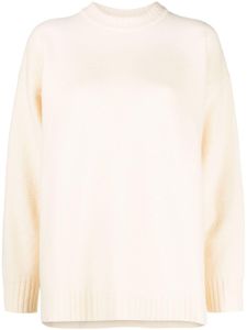 Jil Sander long-sleeve crew-neck wool jumper - Blanc