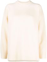 Jil Sander long-sleeve crew-neck wool jumper - Blanc - thumbnail