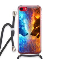 Fire & Ice: iPhone SE 2020 Transparant Hoesje met koord Fire & Ice: iPhone SE 2020 Transparant Hoesje met koord