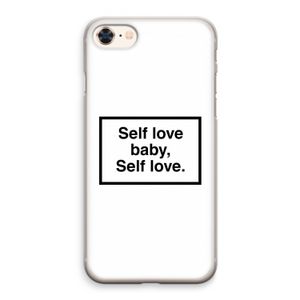Self love: iPhone 8 Transparant Hoesje