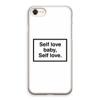 Self love: iPhone 8 Transparant Hoesje