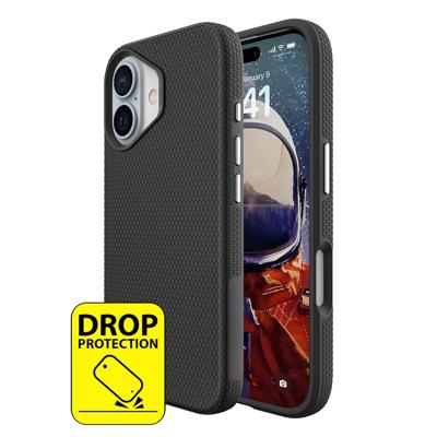 Just in CaseArmor Case voor Apple iPhone 16 Telefoonhoesje Zwart