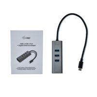 I-tec C31METALG3HUB USB 3.1 (3.1 Gen 2) Type-C 5000Mbit/s Grijs hub & concentrator - thumbnail