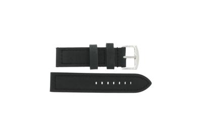 Horlogeband Universeel I103 Leder Antracietgrijs 24mm