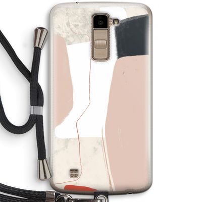 Lava: LG K10 (2016) Transparant Hoesje met koord
