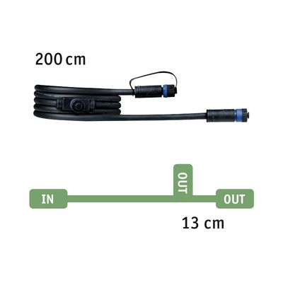 Paulmann 93926 Verlichtingssysteem Plug&Shine Verbindingskabel 150 W Zwart