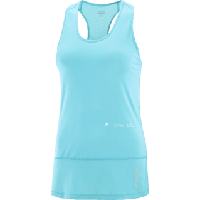 Salomon Cross run tank gfx dames - BLAUW - Dames