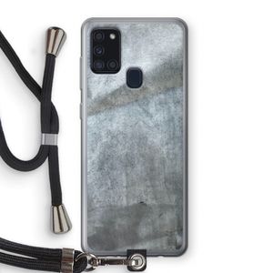 Grey Stone: Samsung Galaxy A21s Transparant Hoesje met koord