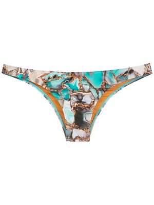 Lygia & Nanny pantalon Poipu à imprimé marbré - Bleu