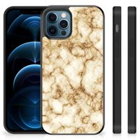 iPhone 12 Pro | 12 (6.1") Gripcase Marmer Goud - thumbnail