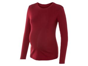 esmara Dames zwangerschapsshirt met lange mouwen (Bordeaux, XS (32/34))