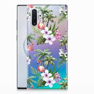 Samsung Galaxy Note 10 Plus TPU Hoesje Flamingo Palms