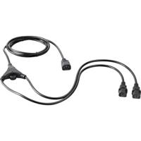 Sygonix SY-5042698 Apparaat (koud) Y-kabel Zwart 2.35 m