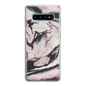 Roze stroom: Samsung Galaxy S10 Plus Transparant Hoesje