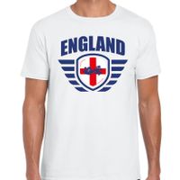 England landen / voetbal t-shirt wit heren - EK / WK voetbal