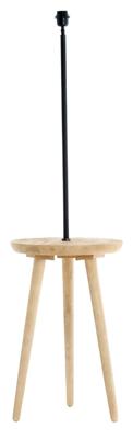 Light & Living Bijzettafel/Vloerlamp 'Tolfa' 135cm hoog, kleur Naturel (excl. kap)