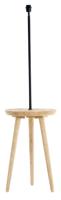 Light & Living Bijzettafel/Vloerlamp 'Tolfa' 135cm hoog, kleur Naturel (excl. kap)