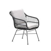 Margriet Dining Fauteuil Zwart/Dessert Sand Garden Impressions - Garden impressions