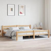 Bedframe massief grenenhout 200x200 cm