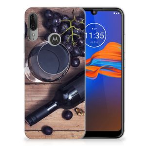 Motorola Moto E6 Plus Siliconen Case Wijn