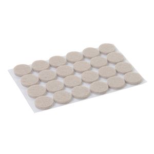 Fixman Zelf-klevende viltglijders, 24 pk. | 20 mm, rond - 900862