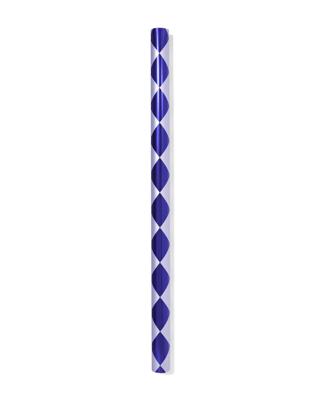 HEMA Cadeaupapier 70x200cm Ruiten Blauw