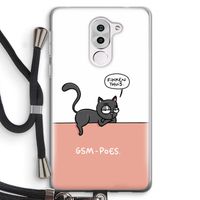 GSM poes: Honor 6X Transparant Hoesje met koord