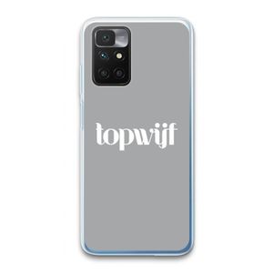 Topwijf Grijs Wit: Xiaomi Redmi 10 Transparant Hoesje