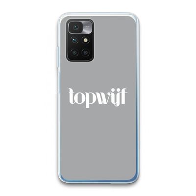Topwijf Grijs Wit: Xiaomi Redmi 10 Transparant Hoesje