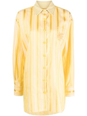 ETRO robe-chemise à rayures - Jaune