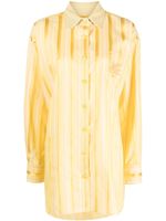 ETRO robe-chemise à rayures - Jaune