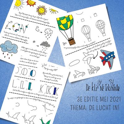 De Kleine Tekenaar: De lucht in!