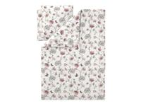 LIVARNO Satijnen dekbedovertrek 240 x 220 cm (Vlinders/wit)