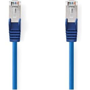 CAT5e-Kabel | SF/UTP | RJ45 Male | RJ45 Male | 5.00 m | Rond | PVC | Blauw | Label