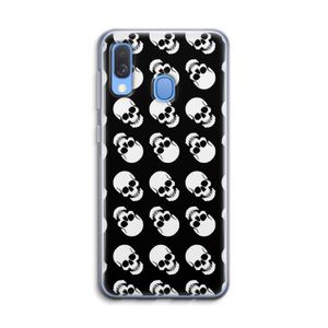 Musketon Skulls: Samsung Galaxy A40 Transparant Hoesje