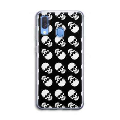 Musketon Skulls: Samsung Galaxy A40 Transparant Hoesje