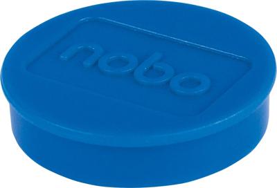 Nobo magneten, 30 mm, blauw, blister van 4 stuks
