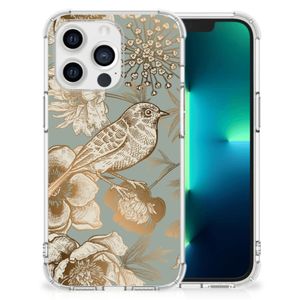 Case voor Apple iPhone 13 Pro Vintage Bird Flowers