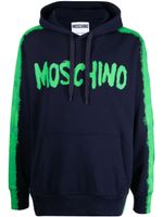 Moschino hoodie à logo imprimé - Bleu