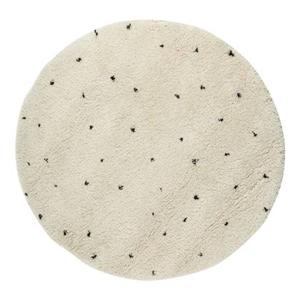 Interieur05 Kindervloerkleed Cream|Zwart 160Ø- (M) - Dots