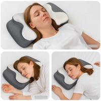 VidaXL Halskussen met kussen wit 58 x 37,5 x 12 cm polyester