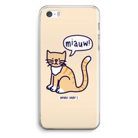 Miauw: iPhone 5 / 5S / SE Transparant Hoesje