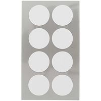 64x Witte ronde sticker etiketten 25 mm