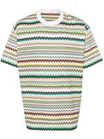 Missoni t-shirt en coton à imprimé zig-zag - Vert - thumbnail