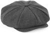 Beechfield CB628 Heritage Baker Boy Cap - Charcoal Herringbone - S/M