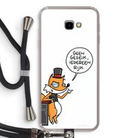 Geen Gezeik: Samsung Galaxy J4 Plus Transparant Hoesje met koord