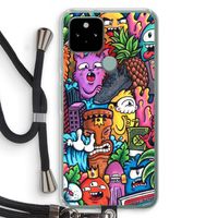 Vexx Mixtape: Pixel 5 Transparant Hoesje met koord