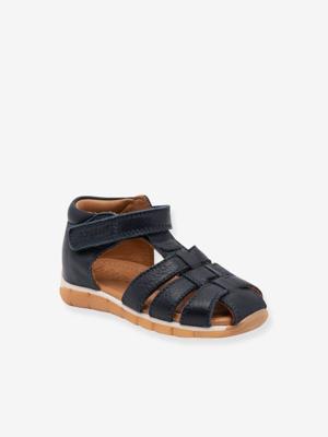 BILIE leren sandalen met klittenbandsluiting voor kinderen BISGAARD nachtblauw BILIE leren sandalen met klittenbandsluiting voor kinderen BISGAARD nachtblauw